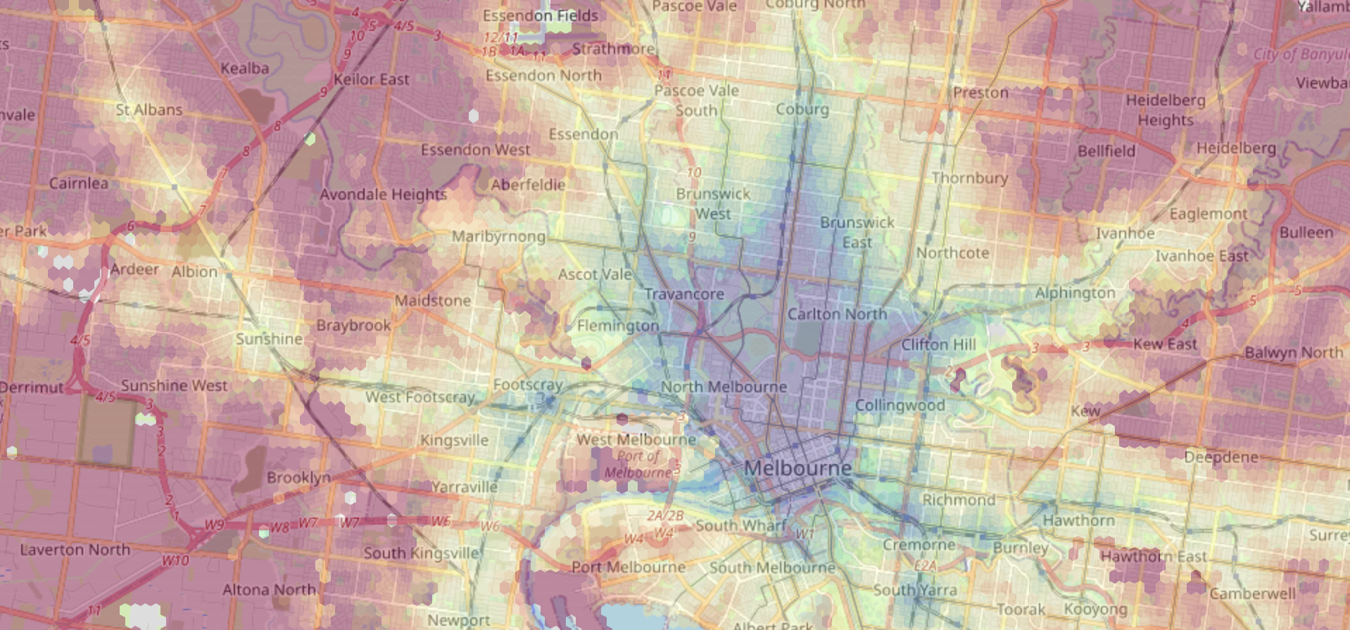 Plotting commute times with R and Google Maps